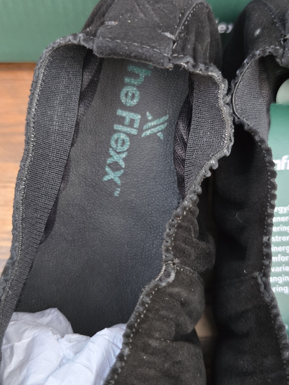 The Flexx Benedetta Black Suede Ballet Flats Size 6.5 - Picture 5 of 13